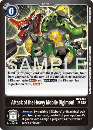[BT09-102](C) Attack of the Heavy Mobile Digimon! (Foil)