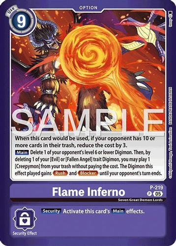 [P-219](P) Flame Inferno (Foil)