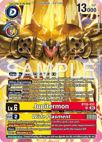 [BT26-033](SR) Jupitermon // Wide Plasmet (Foil)