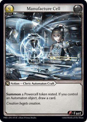 |GA10|<1st>[PRD-EN-075](C) Manufacture Cell