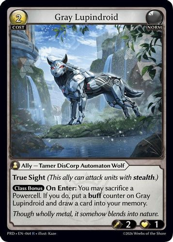 |GA10|<1st>[PRD-EN-064](R) Gray Lupindroid
