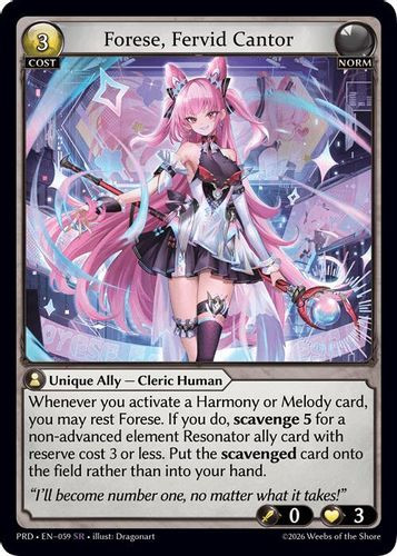 |GA10|<1st>[PRD-EN-059](SR) Forese, Fervid Cantor