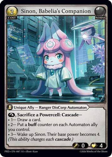 |GA10|<1st>[PRD-EN-087](SR) Sinon, Babelia's Companion