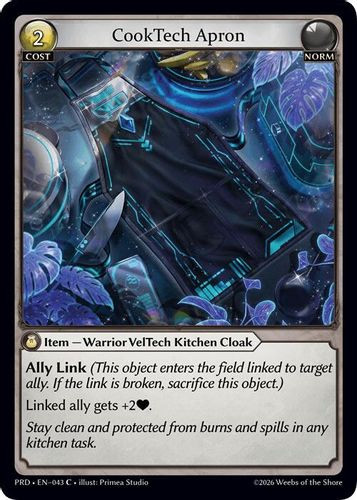 |GA10|<1st>[PRD-EN-043](C) CookTech Apron {Foil}