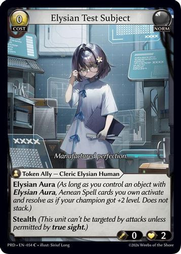 |GA10|<1st>[PRD-EN-054](C) Elysian Test Subject {Foil}