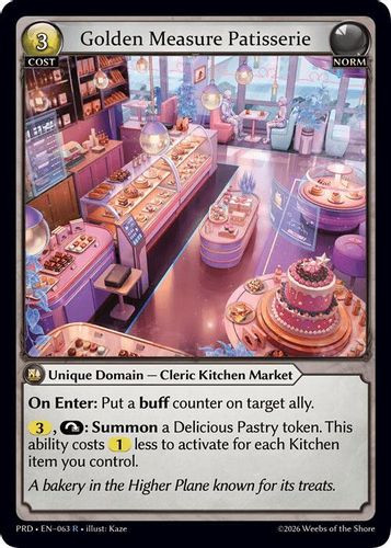 |GA10|<1st>[PRD-EN-063](R) Golden Measure Patisserie {Foil}