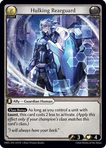 |GA10|<1st>[PRD-EN-070](C) Hulking Rearguard {Foil}