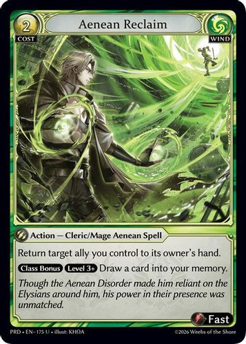 |GA10|<1st>[PRD-EN-175](U) Aenean Reclaim {Foil}