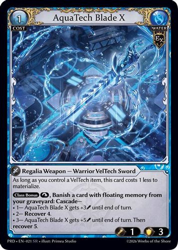 |GA10|<1st>[PRD-EN-021](SR) AquaTech Blade X {Foil}