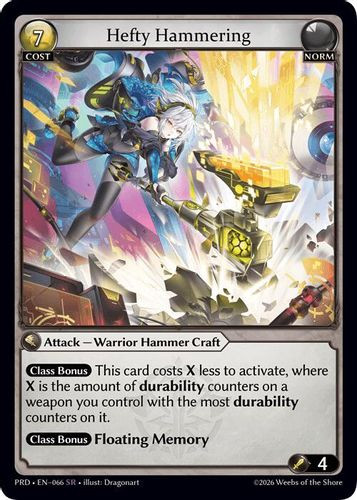|GA10|<1st>[PRD-EN-066](SR) Hefty Hammering {Foil}