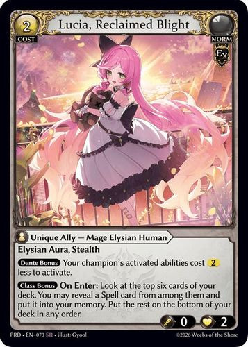 |GA10|<1st>[PRD-EN-073](SR) Lucia, Reclaimed Blight {Foil}