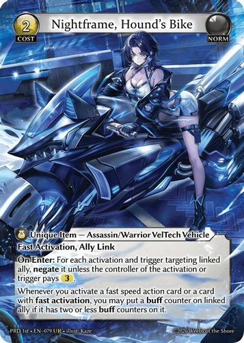 |GA10|<1st>[PRD-EN-079](UR) Nightframe, Hound's Bike {Foil}