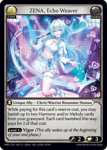 |GA10|<1st>[PRD-EN-103](SR) ZENA, Echo Weaver {Foil}
