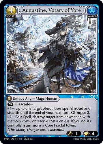 |GA10|<1st>[PRD-EN-147](SR) Augustine, Votary of Yore {Foil}