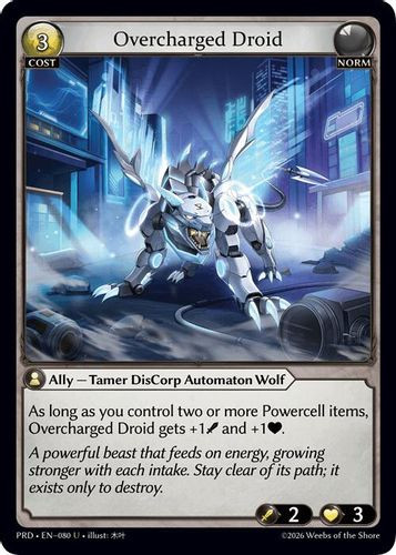 |GA10|<1st>[PRD-EN-080](U) Overcharged Droid {Alt Foil}