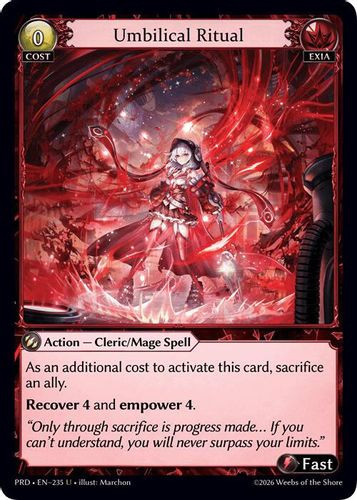|GA10|<1st>[PRD-EN-235](U) Umbilical Ritual {Alt Foil}