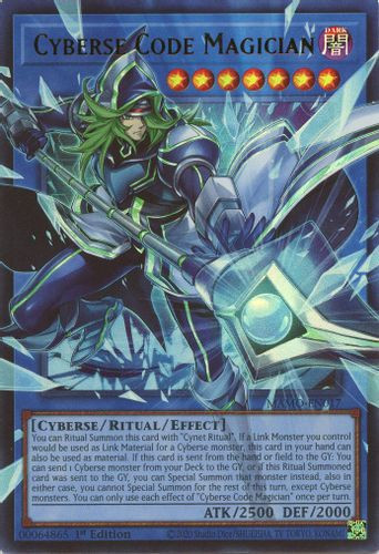 [MAMO-EN017] Cyberse Code Magician {Extended Art} (Ultra Rare) <1st>