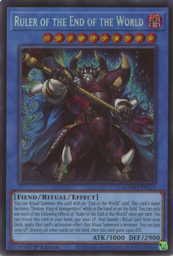[MAMO-EN121] Ruler of the End of the World (Secret Rare) <1st>