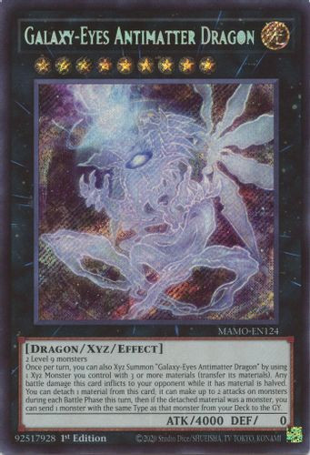 [MAMO-EN124] Galaxy-Eyes Antimatter Dragon (Secret Rare) <1st>