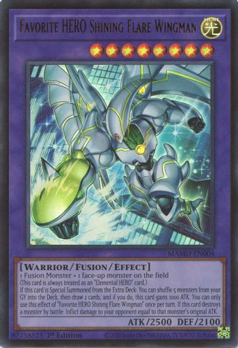 [MAMO-EN004] Favorite HERO Shining Flare Wingman (Ultra Rare) <1st>