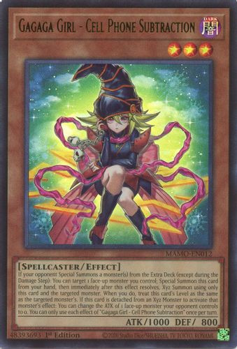 [MAMO-EN012] Gagaga Girl - Cell Phone Subtraction (Ultra Rare) <1st>