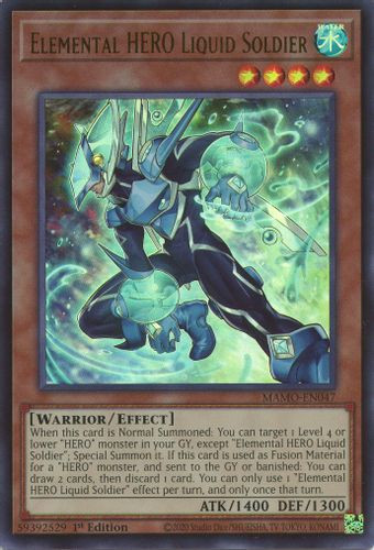 [MAMO-EN047] Elemental HERO Liquid Soldier (Ultra Rare) <1st>