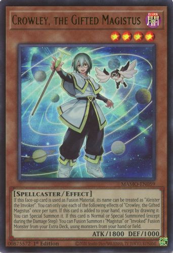 [MAMO-EN059] Crowley, the Gifted Magistus (Ultra Rare) <1st>