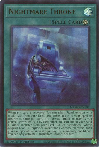 [MAMO-EN097] Nightmare Throne (Ultra Rare) <1st>
