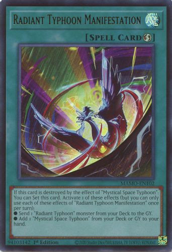 [MAMO-EN102] Radiant Typhoon Manifestation (Ultra Rare) <1st>