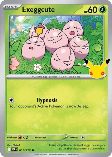 |ME05A|[30C-001/128](C) Exeggcute {Holo}