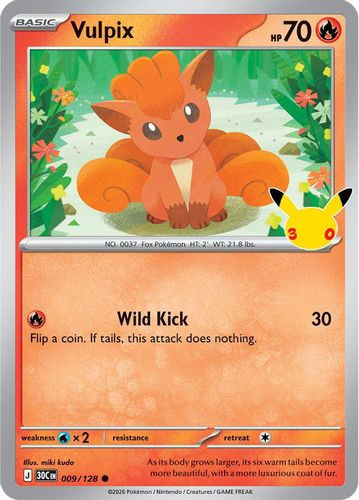 |ME05A|[30C-009/128](C) Vulpix {Holo}