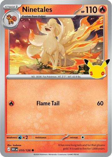 |ME05A|[30C-010/128](C) Ninetales {Holo}