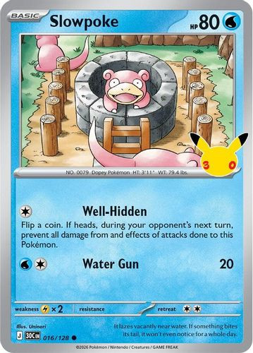 |ME05A|[30C-016/128](C) Slowpoke {Holo}