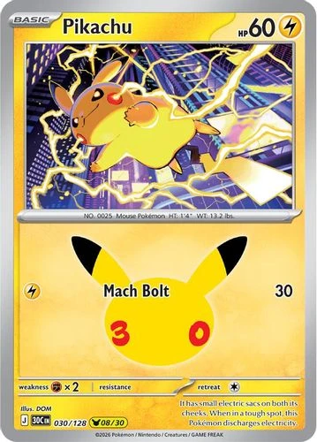 |ME05A|[30C-030/128](PCR) Pikachu {Holo}