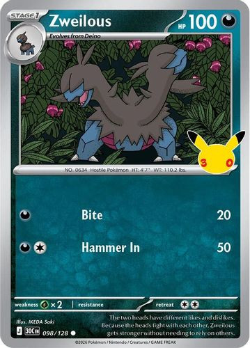 |ME05A|[30C-098/128](C) Zweilous {Holo}
