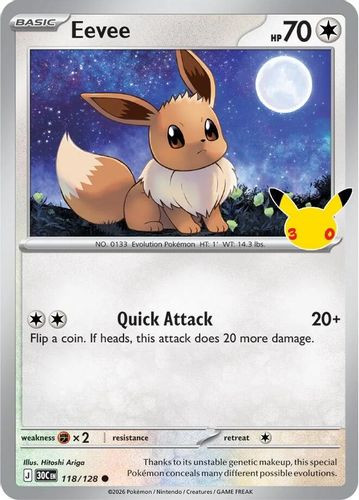 |ME05A|[30C-118/128](C) Eevee {Holo}