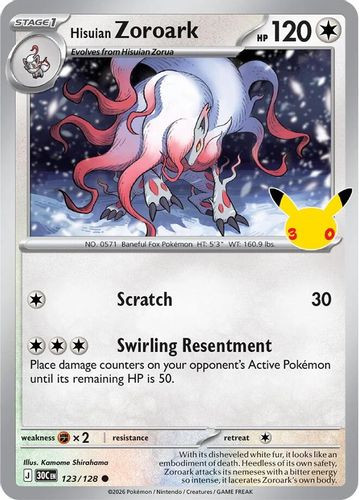 |ME05A|[30C-123/128](C) Hisuian Zoroark {Holo}