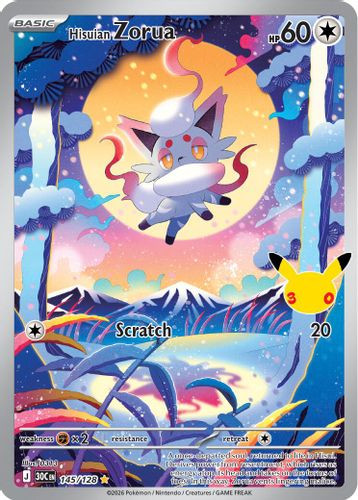 |ME05A|[30C-145/128](GR) Hisuian Zorua {Holo}