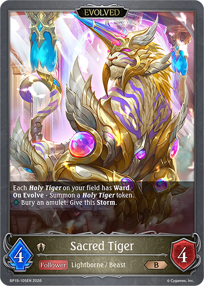 [BP19-105EN](B) Sacred Tiger (Evolved)