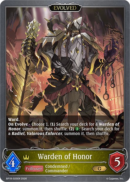 [BP19-025EN](G) Warden of Honor (Evolved)