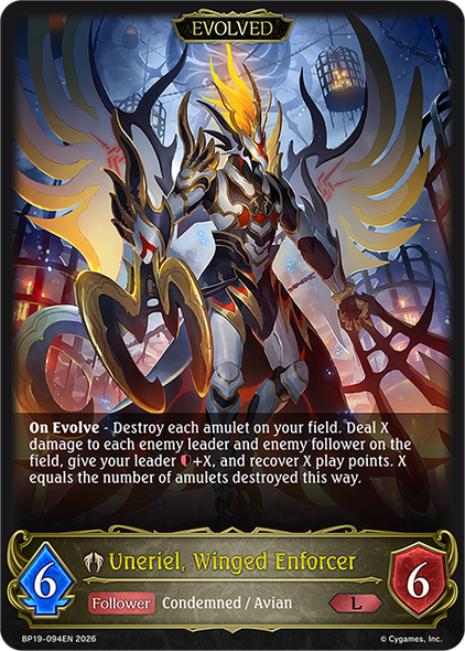 [BP19-094EN](L) Uneriel, Winged Enforcer (Evolved)