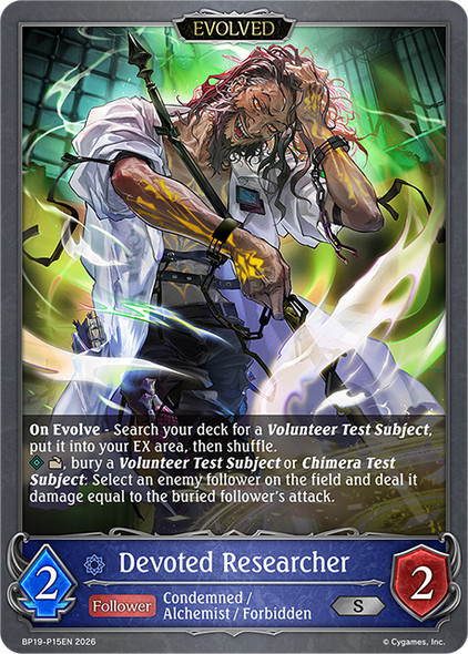 [BP19-P15EN](PS) Devoted Researcher (Evolved) (Premium Foil)