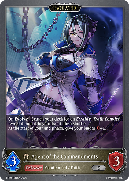 [BP19-P28EN](PS) Agent of the Commandments (Evolved) (Premium Foil)
