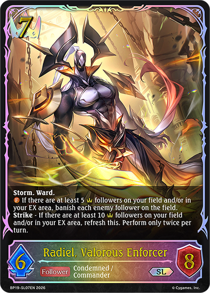 [BP19-SL07EN](SL) Radiel, Valorous Enforcer (Super Legendary)