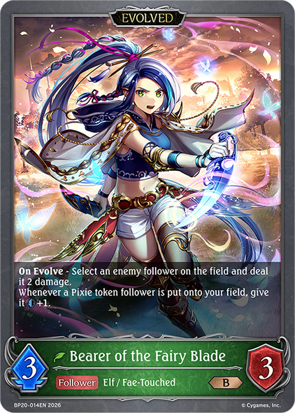 [BP20-014EN](B) Bearer of the Fairy Blade (Evolved)