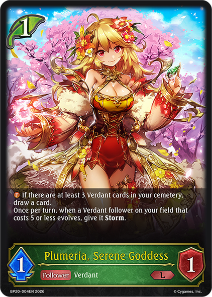 [BP20-004EN](L) Plumeria, Serene Goddess