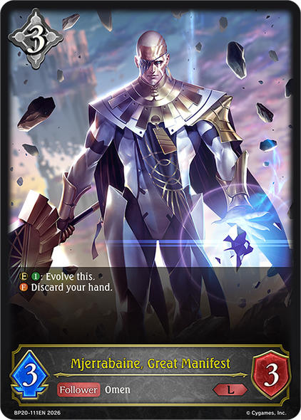 [BP20-111EN](L) Mjerrabaine, Great Manifest