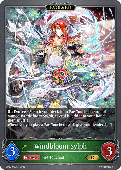 [BP20-P02EN](PG) Windbloom Sylph (Evolved) (Premium Foil)
