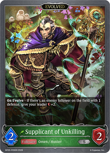 [BP20-P05EN](PS) Supplicant of Unkilling (Evolved) (Premium Foil)