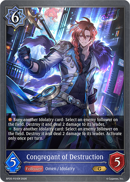 [BP20-P21EN](PG) Congregant of Destruction (Premium Foil)